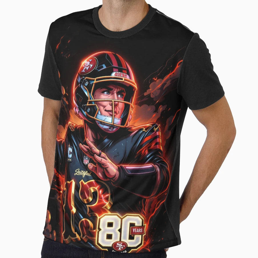 San Francisco Football Quarterback 13 T-Shirt - Trendy Graphic Men Women - T-Shirt, Sweatshirt, Hoodie