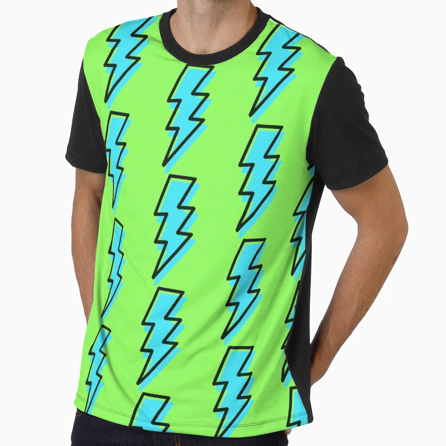 Lightening Pattern T-Shirt - Minimalist Print Unisex - T-Shirt, Sweatshirt, Hoodie
