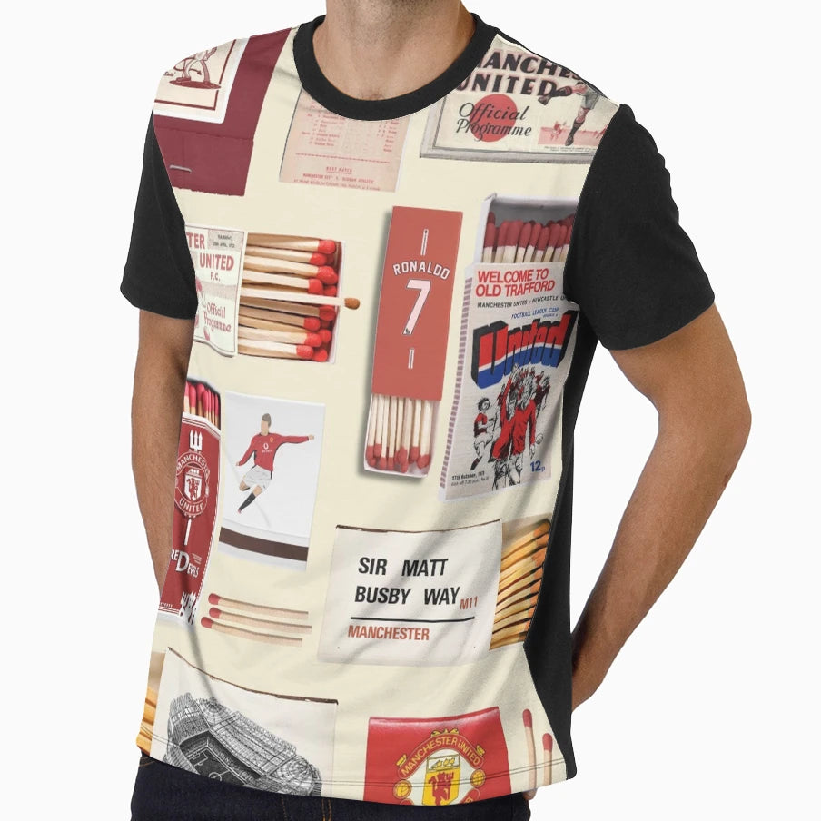 Manchester United Matchbox T-Shirt - Trendy Graphic Men Women - T-Shirt, Sweatshirt, Hoodie