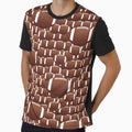 American Football Pattern T-Shirt - Unique Graphic Men Women - T-Shirt, Sweatshirt, Hoodie