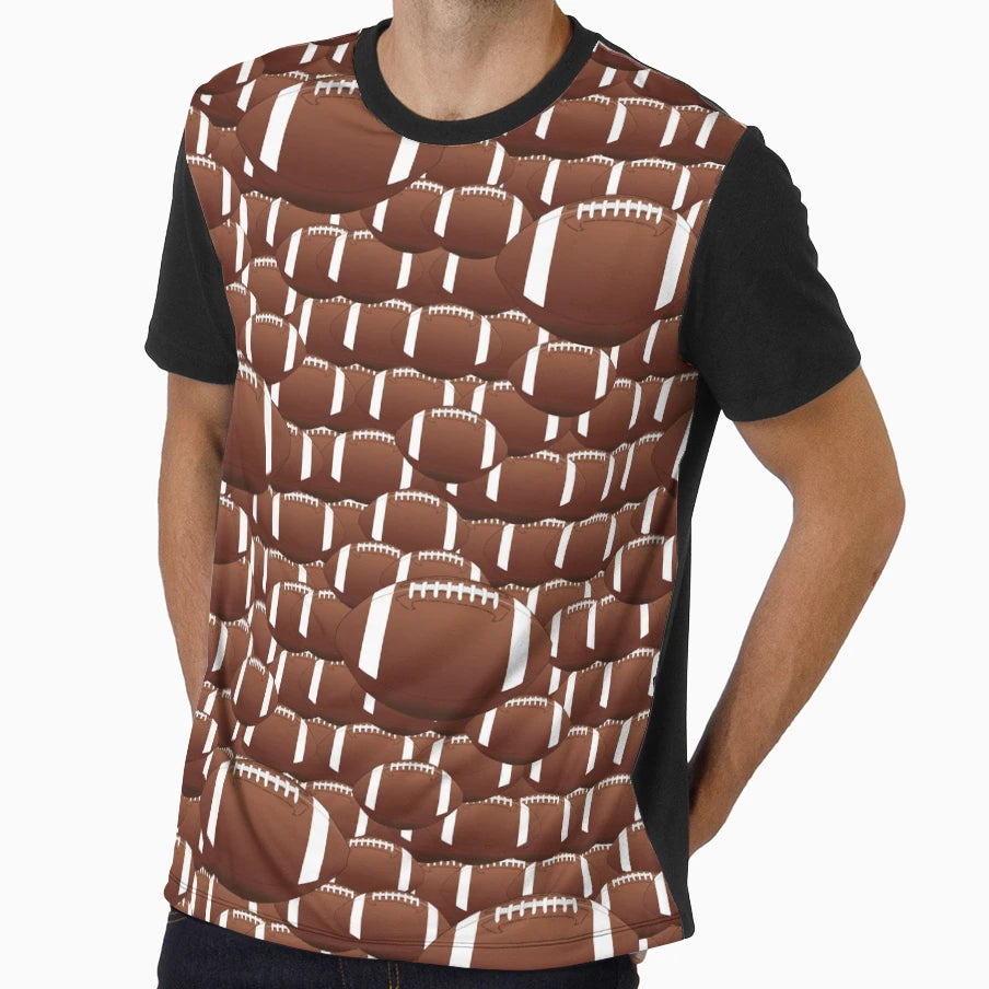 American Football Pattern T-Shirt - Unique Graphic Men Women - T-Shirt, Sweatshirt, Hoodie