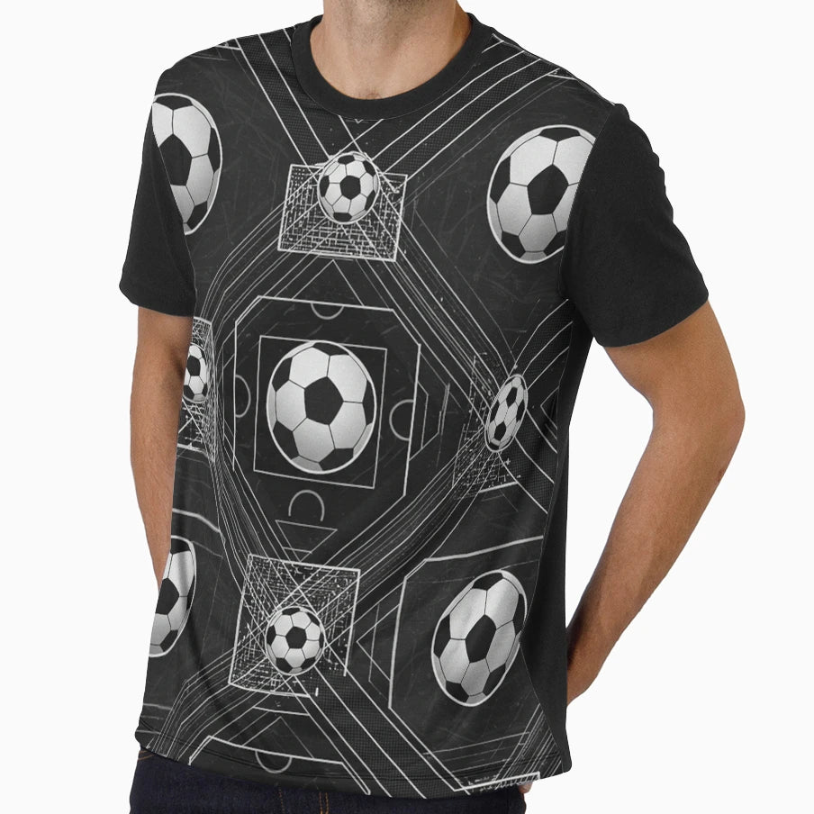 Geometric Soccer Dream T-Shirt - Streetwear Style Men Women - T-Shirt, Sweatshirt, Hoodie