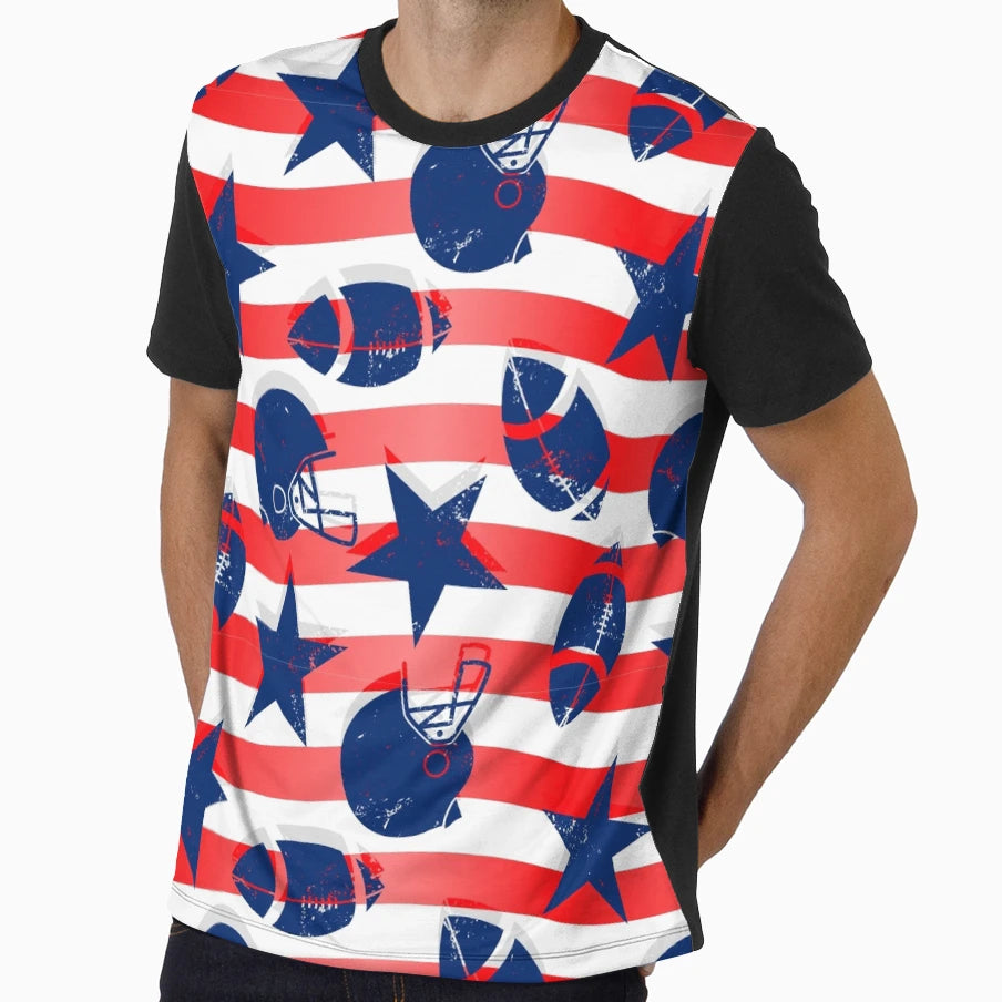 Usa Football T-Shirt - Aesthetic Graphic Men Women - T-Shirt, Sweatshirt, Hoodie