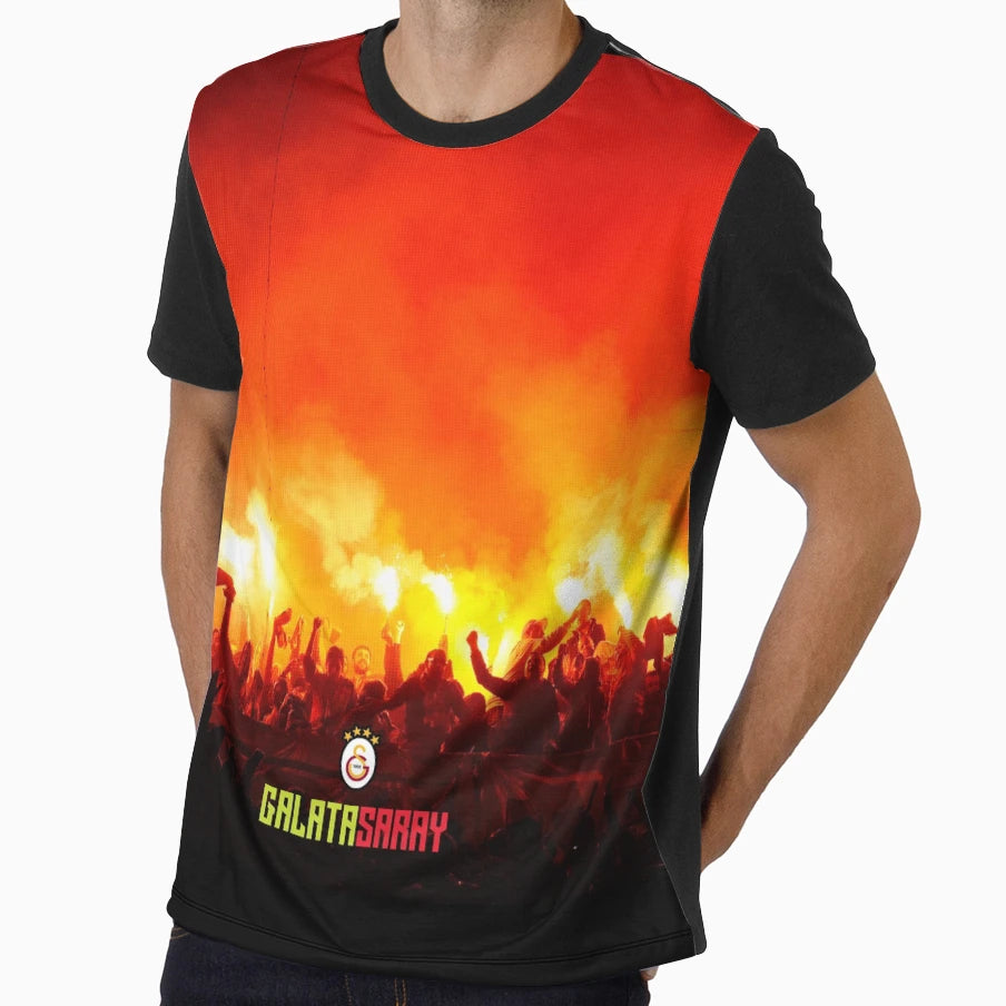 Galatasaray Fans Pyro T-Shirt - Fun Novelty Design Unisex - T-Shirt, Sweatshirt, Hoodie