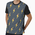 Lightning Bolt Pattern T-Shirt - Fun Novelty Design Men Women - T-Shirt, Sweatshirt, Hoodie