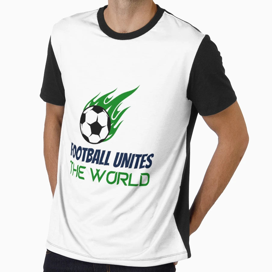Football Unites World T-Shirt - Trendy Graphic Unisex - T-Shirt, Sweatshirt, Hoodie