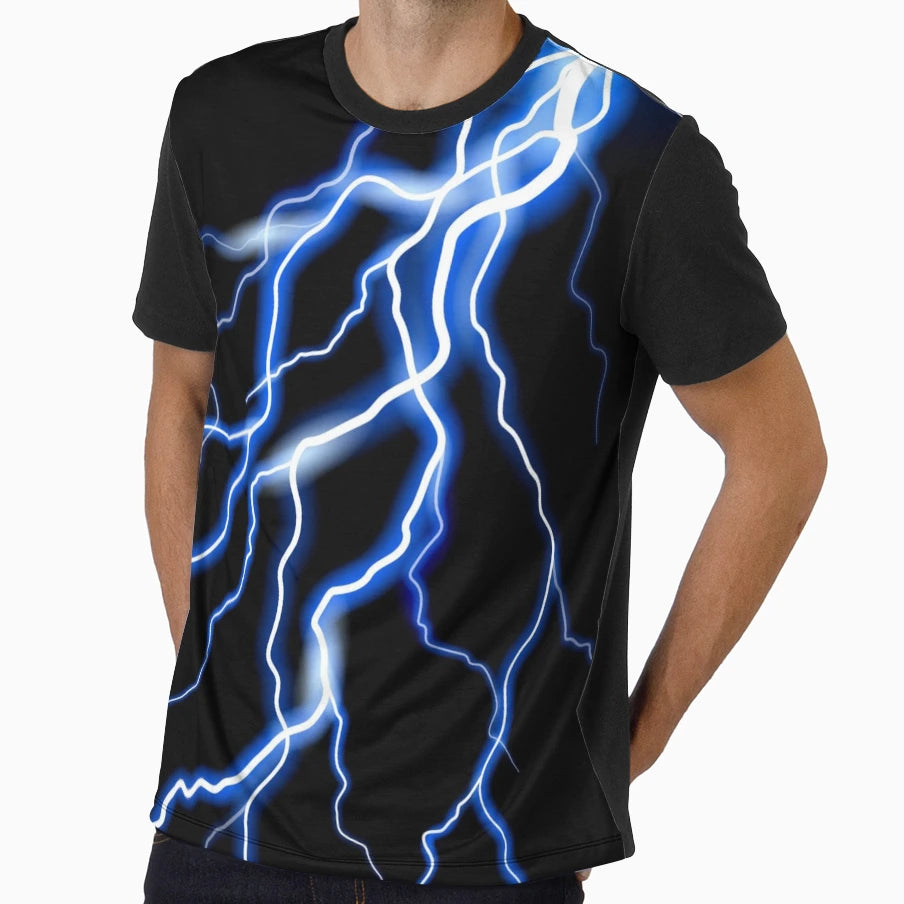 Strong Thunder Accompanied T-Shirt - Trendy Graphic for Adults - T-Shirt, Sweatshirt, Hoodie