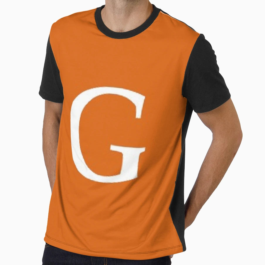Letter G Orange T-Shirt - Novelty Apparel Men Women - T-Shirt, Sweatshirt, Hoodie