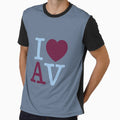 I Love Aston Villa T-Shirt - Novelty Apparel for Adults - T-Shirt, Sweatshirt, Hoodie