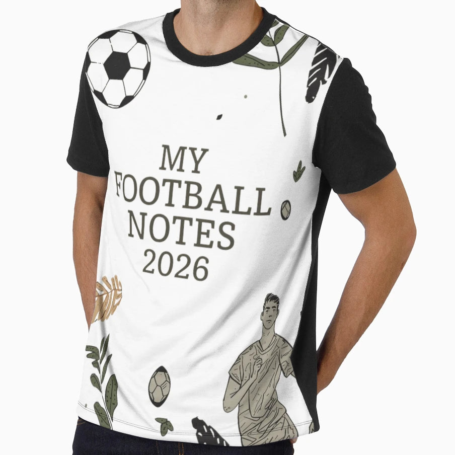 My Football Notes 2026 Boho Soccer T-Shirt - Fun Novelty Design Unisex - T-Shirt, Sweatshirt, Hoodie