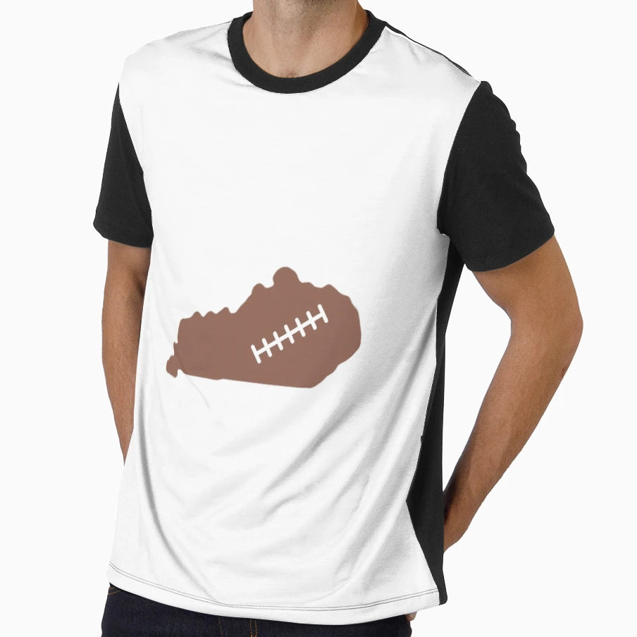 Kentucky State Outline Football T-Shirt - Casual Everyday Wear for Adults - T-Shirt, Sweatshirt, Hoodie