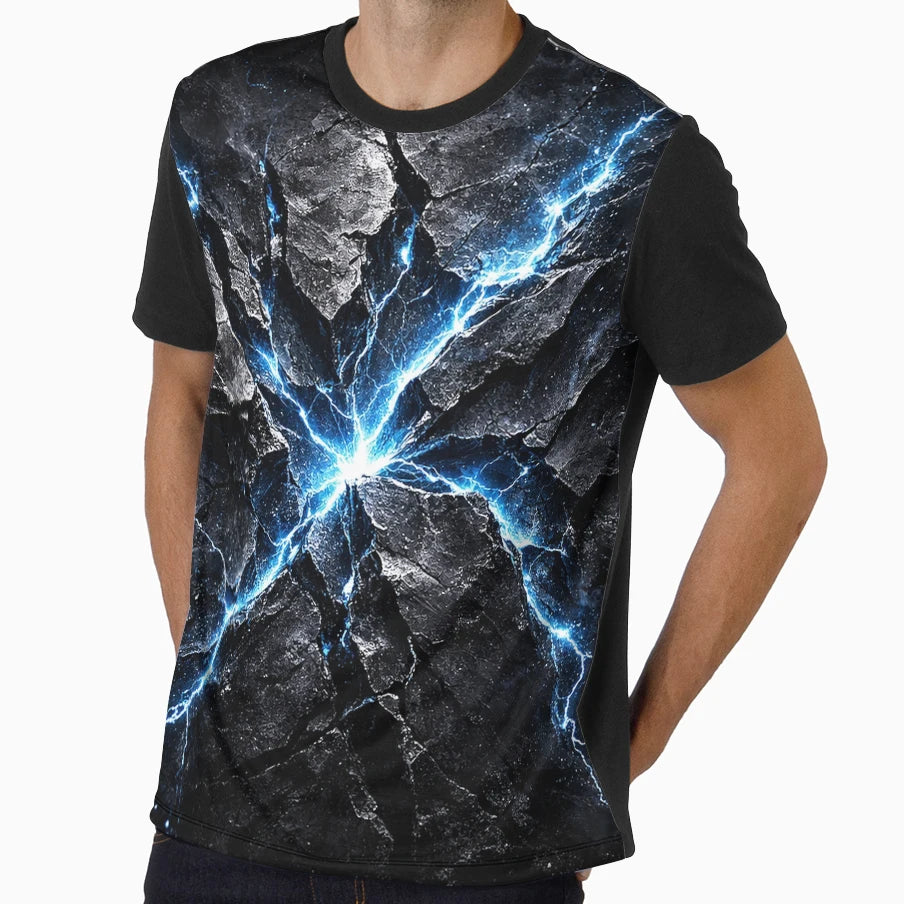 Electric Fracture T-Shirt - Custom Art Print Unisex - T-Shirt, Sweatshirt, Hoodie