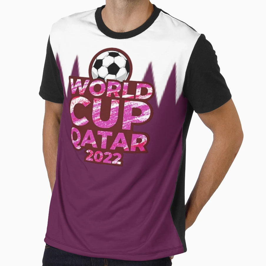 Qatar Cup 2022 T-Shirt - Custom Art Print Men Women - T-Shirt, Sweatshirt, Hoodie