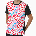 Hearts Pattern 5 T-Shirt - Unique Graphic Unisex - T-Shirt, Sweatshirt, Hoodie