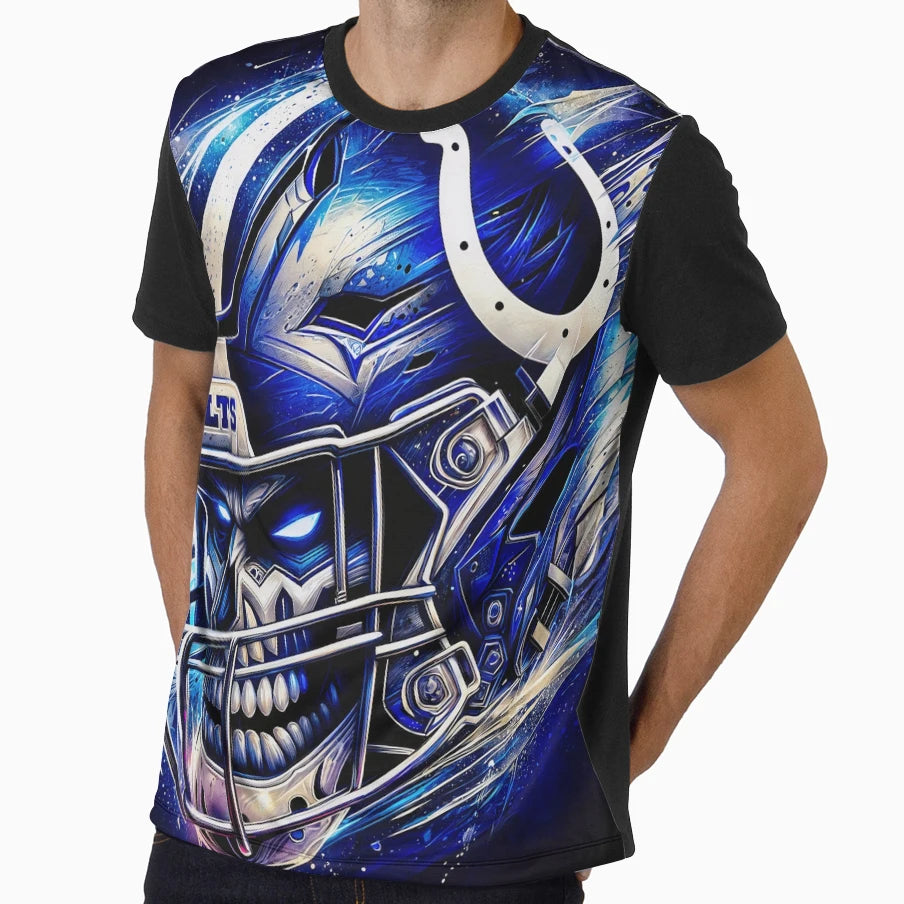 Colts Mural Type Art T-Shirt - Fun Novelty Design Men Women - T-Shirt, Sweatshirt, Hoodie