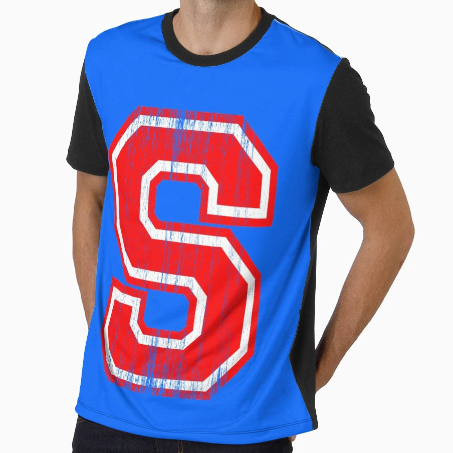 Big Red Letter S T-Shirt - Trendy Graphic Unisex - T-Shirt, Sweatshirt, Hoodie