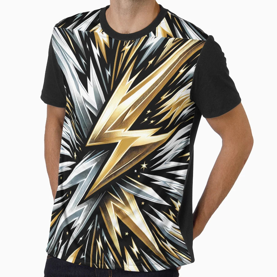 Electric Dreamscape Starburst T-Shirt - Casual Everyday Wear Men Women - T-Shirt, Sweatshirt, Hoodie