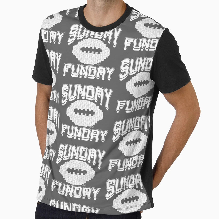 Sunday Funday Football Tailgate T-Shirt - Casual Everyday Wear for Adults - T-Shirt, Sweatshirt, Hoodie