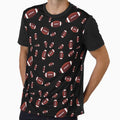 Football Pattern T-Shirt - Streetwear Style for Adults - T-Shirt, Sweatshirt, Hoodie