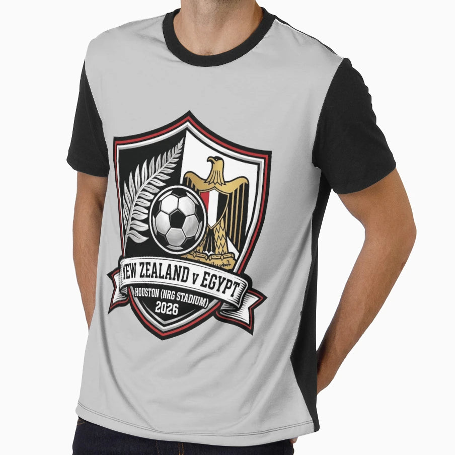 New Zealand Egypt Soccer 2026 T-Shirt - Casual Everyday Wear Unisex - T-Shirt, Sweatshirt, Hoodie