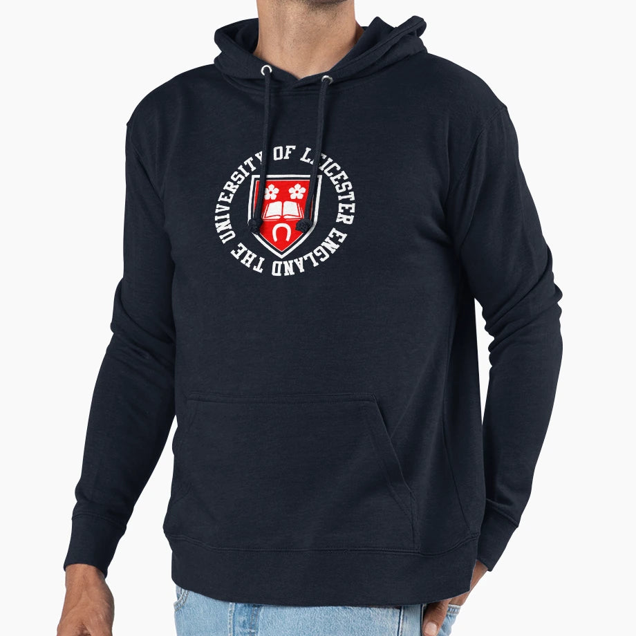Leicester England University Logo Hoodie - Streetwear Style Unisex - T-Shirt, Sweatshirt, Hoodie