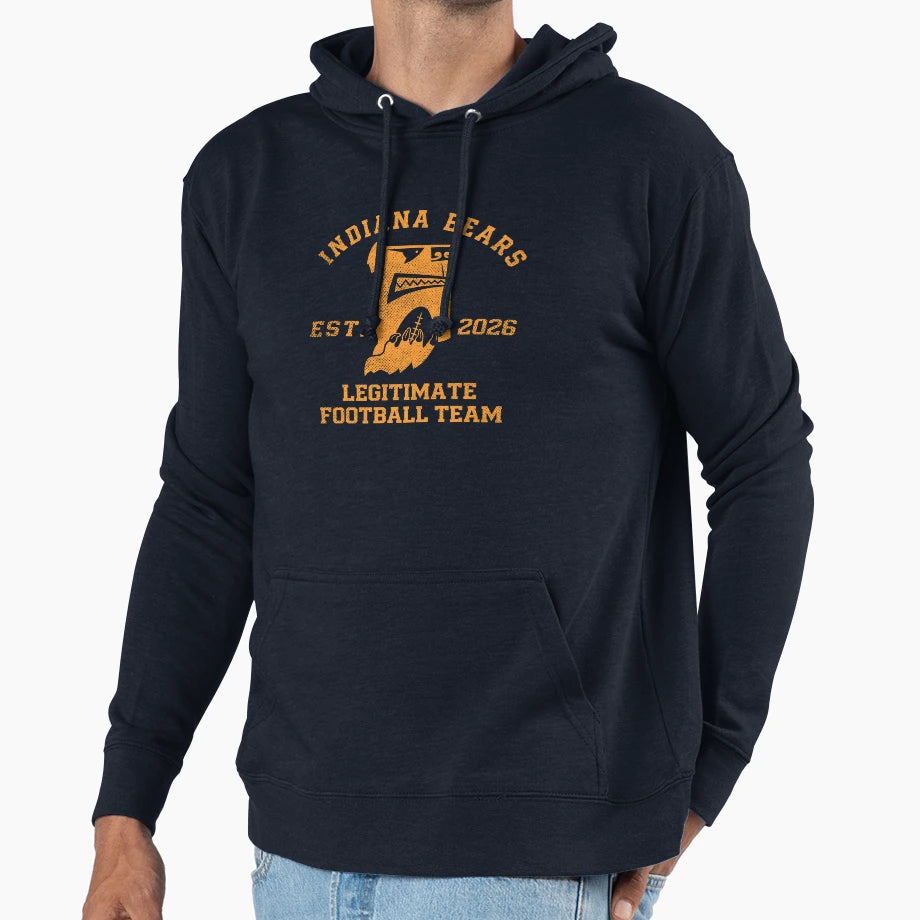 Hammond Indiana Bears Legitimate Football Hoodie - Unique Graphic Unisex - T-Shirt, Sweatshirt, Hoodie