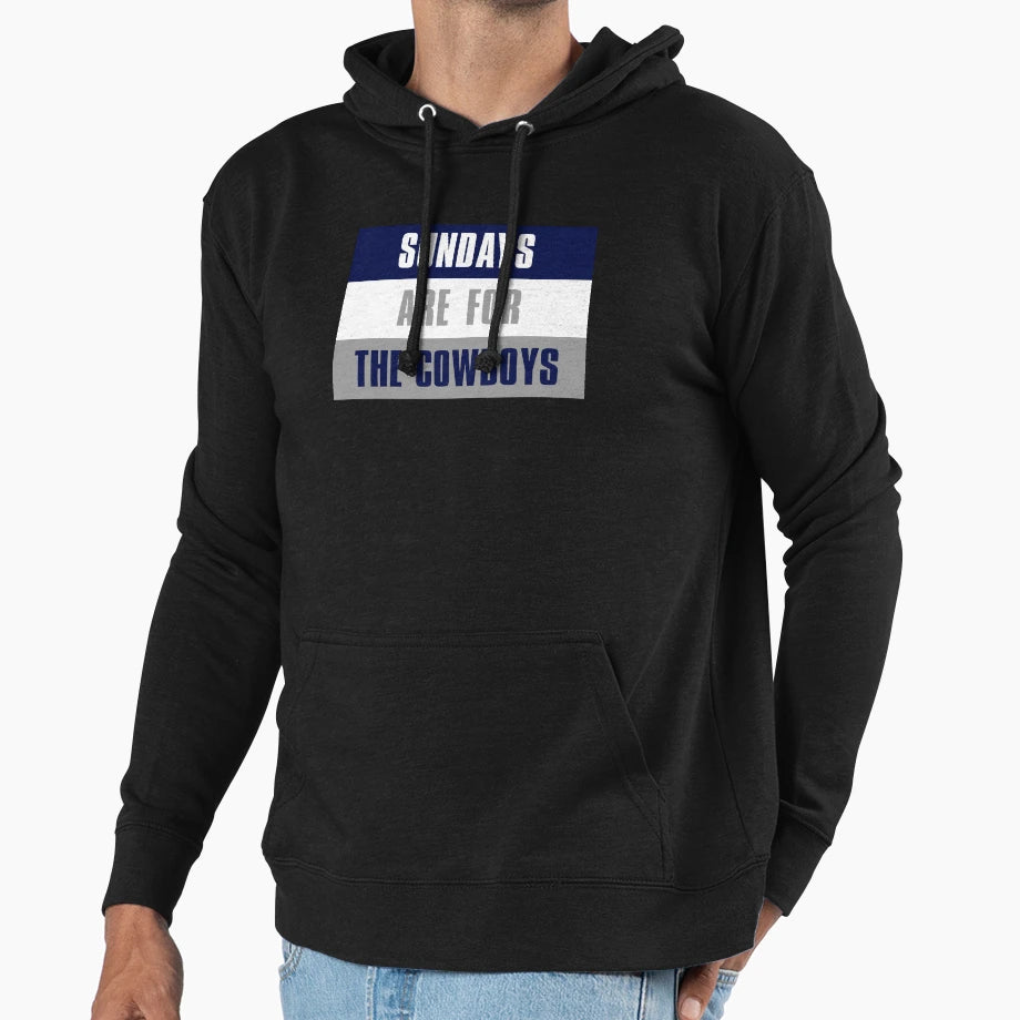 Sundays Are Cowboys Dallas Cowboys Hoodie - Minimalist Print Men Women - T-Shirt, Sweatshirt, Hoodie