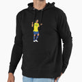 Ronaldinho Brazil Football Hoodie - Trendy Graphic Men Women - T-Shirt, Sweatshirt, Hoodie