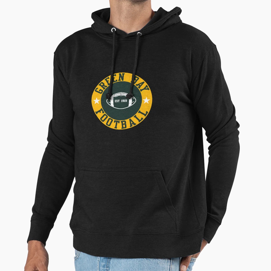 Green Bay Football Hoodie - Trendy Graphic Unisex - T-Shirt, Sweatshirt, Hoodie
