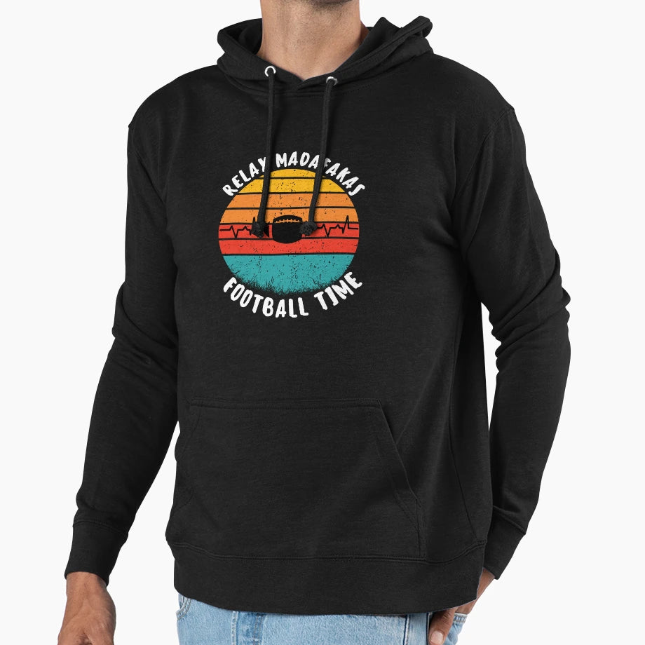 Funny Football Madafakas Rugby Hoodie - Casual Everyday Wear Men Women - T-Shirt, Sweatshirt, Hoodie