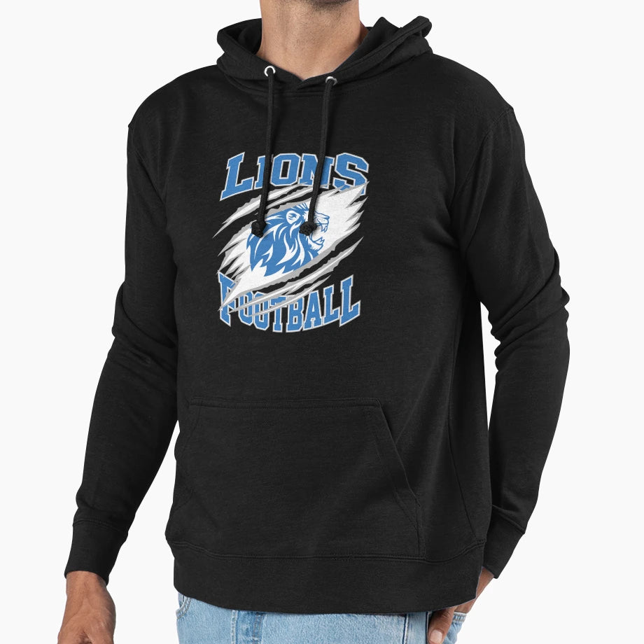 Art Detroit Lions Hoodie - Graphic Print Unisex - T-Shirt, Sweatshirt, Hoodie