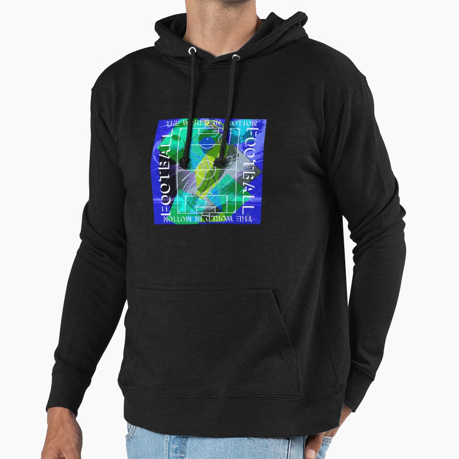 Football Kick Pop Hoodie - Minimalist Print Unisex - T-Shirt, Sweatshirt, Hoodie