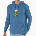 Green Dino Running Football T-Shirt - Fun Novelty Design Unisex - T-Shirt, Sweatshirt, Hoodie