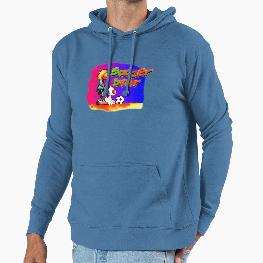 Soccer Star Hoodie - Streetwear Style for Adults - T-Shirt, Sweatshirt, Hoodie
