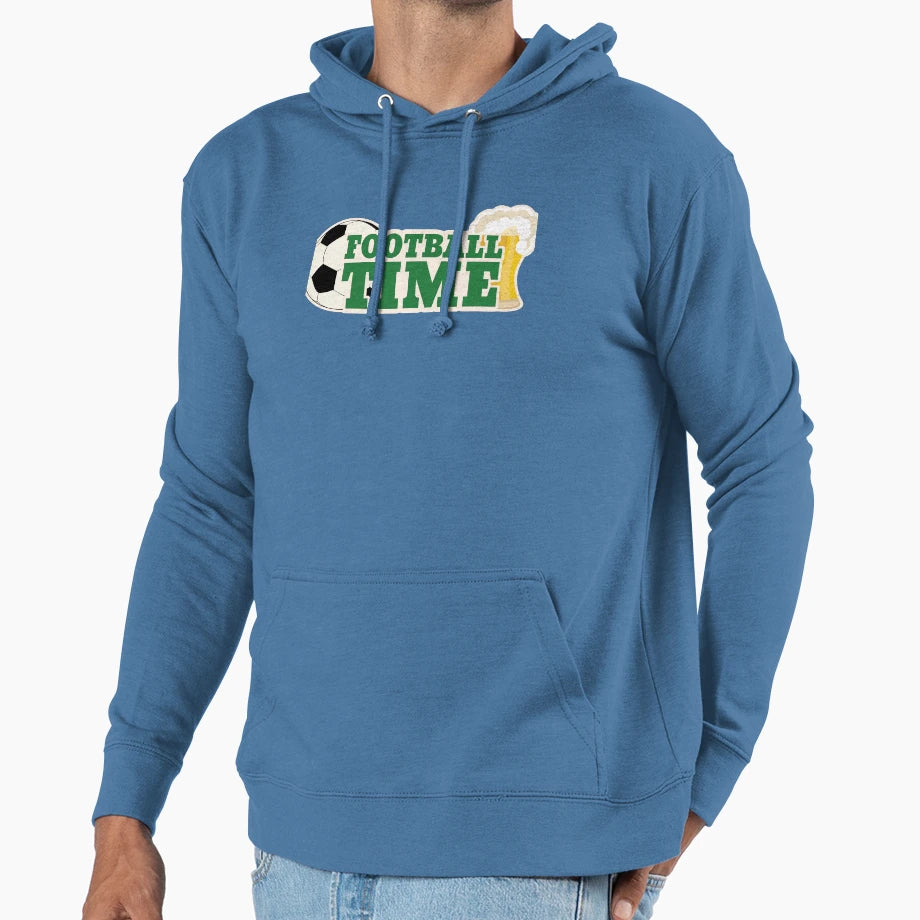 Football Time Hoodie - Minimalist Print for Adults - T-Shirt, Sweatshirt, Hoodie