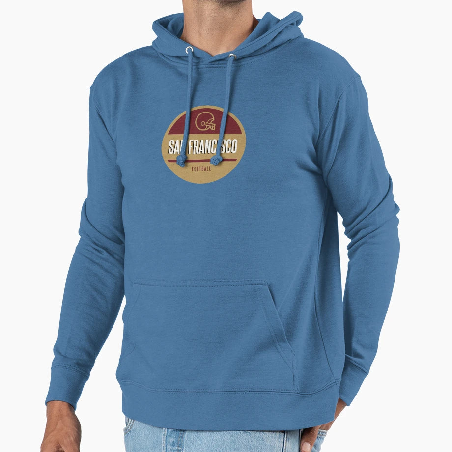 San Francisco Football Hoodie - Aesthetic Graphic Men Women - T-Shirt, Sweatshirt, Hoodie