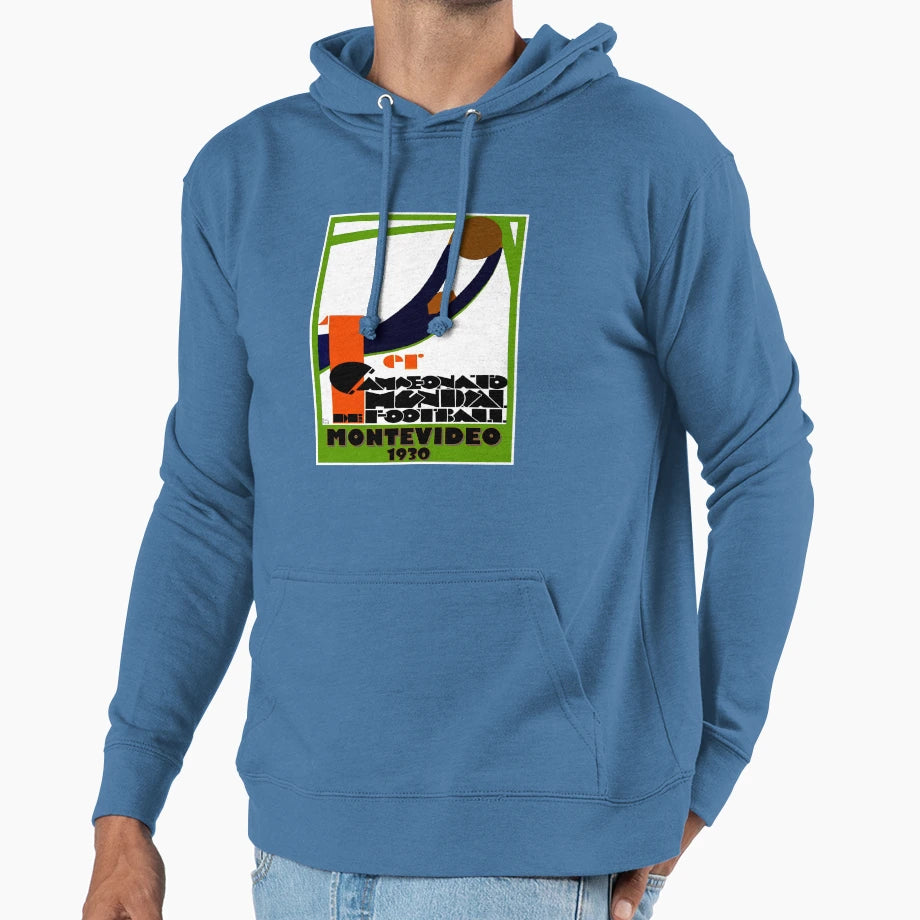 Soccer 1930 Campeonato Mundial Montevideo Hoodie - Novelty Apparel Unisex - T-Shirt, Sweatshirt, Hoodie