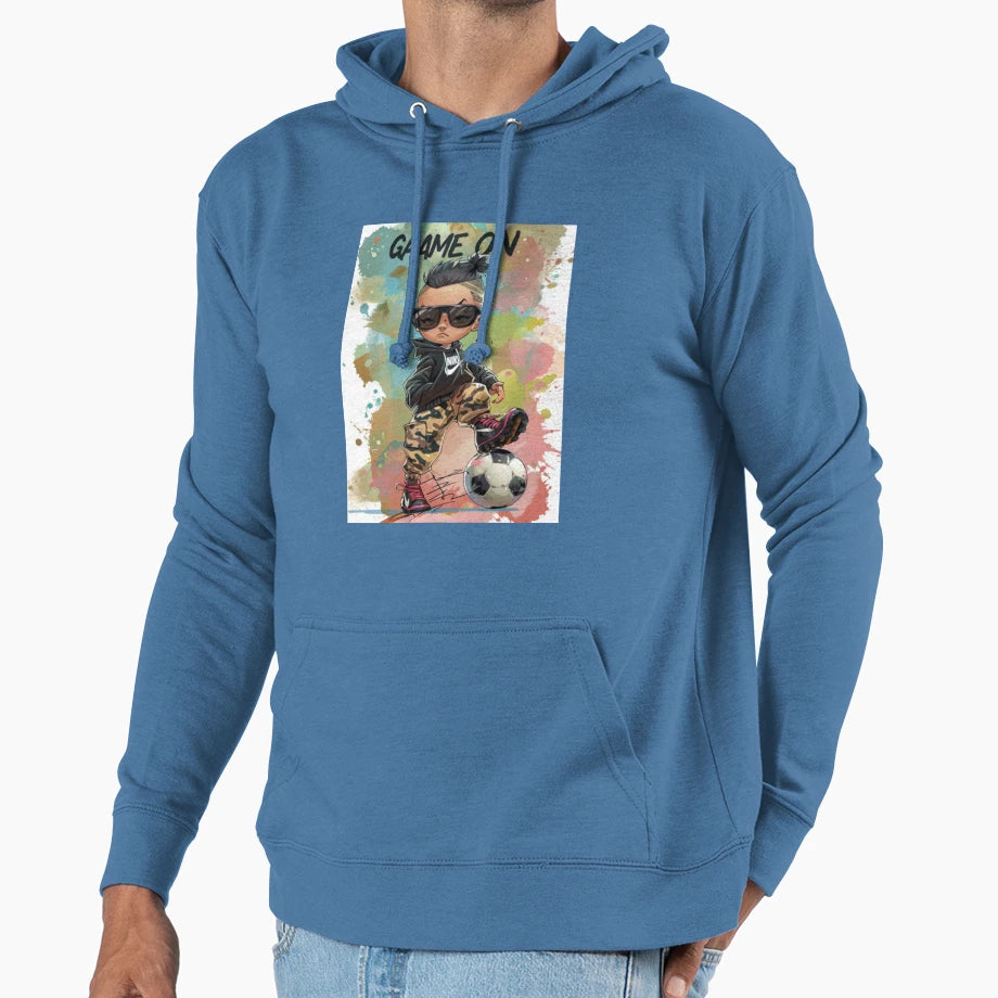 Little Football Player Hoodie - Graphic Print for Adults - T-Shirt, Sweatshirt, Hoodie
