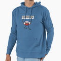 American Football Cartoon Holding Hoodie - Unique Graphic Men Women - T-Shirt, Sweatshirt, Hoodie