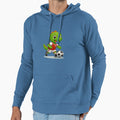 Happy Green Dino Kicking Soccer Ball T-Shirt - Trendy Graphic Men Women - T-Shirt, Sweatshirt, Hoodie