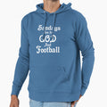Sundays Are God And Football Hoodie - Trendy Graphic Unisex - T-Shirt, Sweatshirt, Hoodie