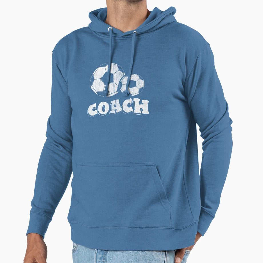 Soccer Coach Uniform I Love Coaching Hoodie - Minimalist Print Men Women - T-Shirt, Sweatshirt, Hoodie