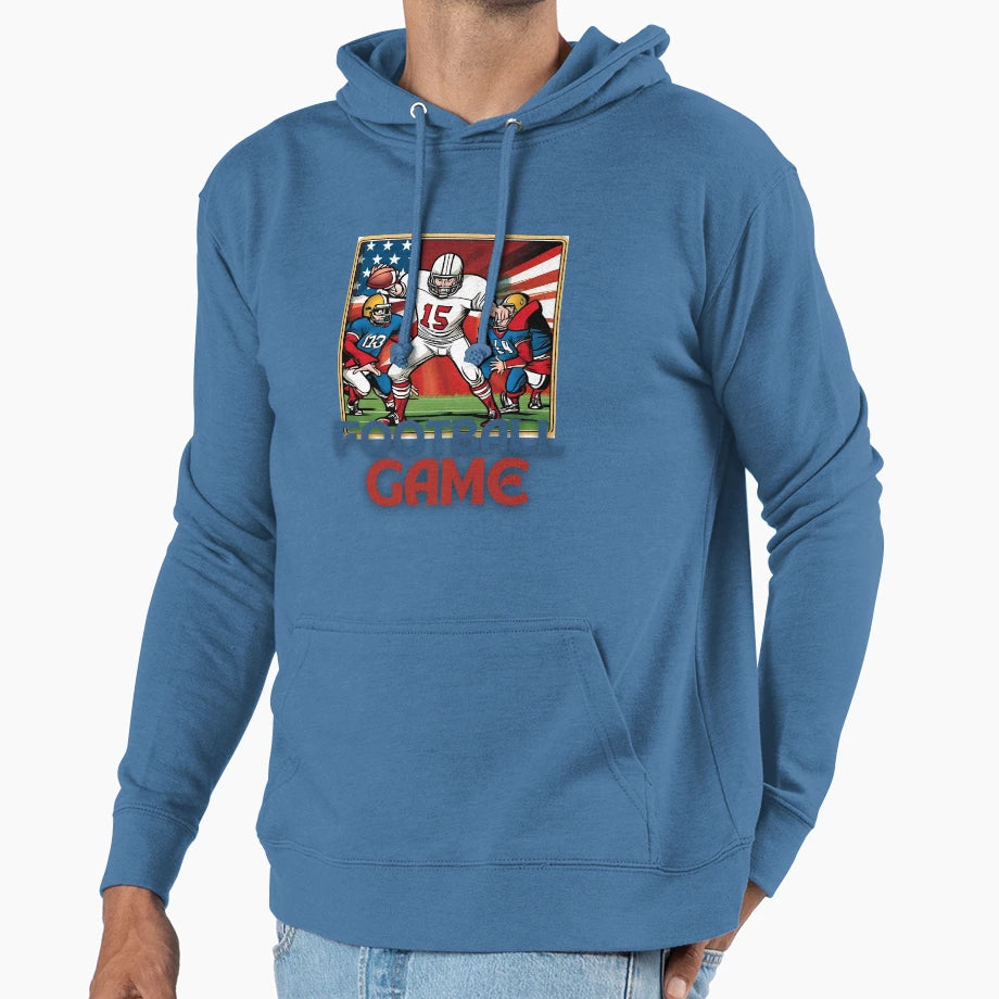 American Foot Ball Hoodie - Streetwear Style for Adults - T-Shirt, Sweatshirt, Hoodie