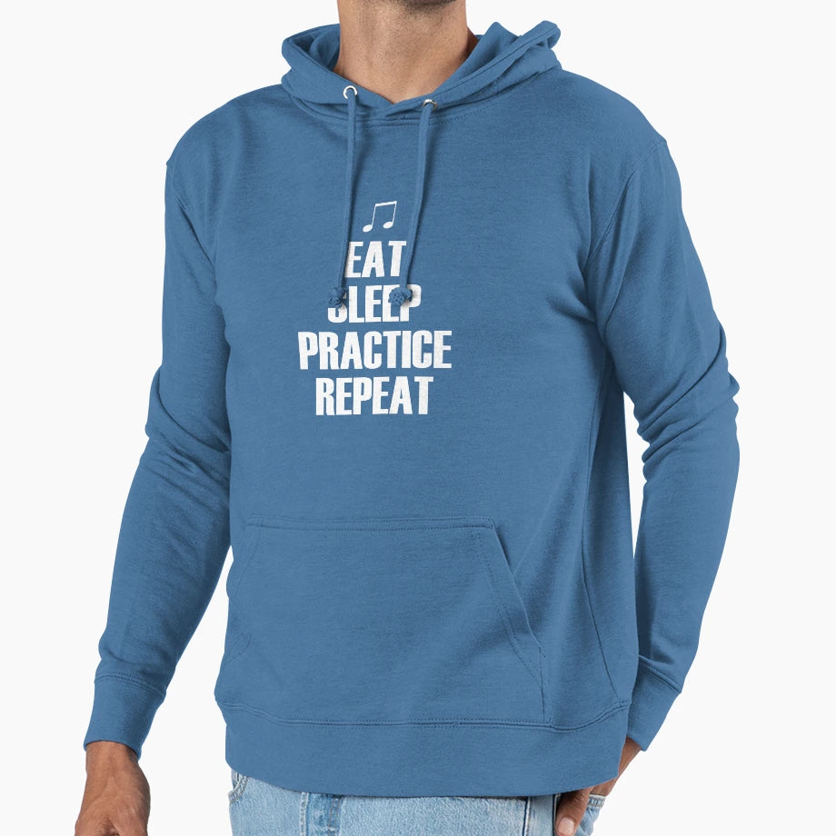 Practicing Is Life White Hoodie - Casual Everyday Wear Men Women - T-Shirt, Sweatshirt, Hoodie