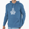 Practicing Is Life White Hoodie - Casual Everyday Wear Men Women - T-Shirt, Sweatshirt, Hoodie