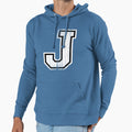 Big Sports Letter J Hoodie - Minimalist Print Men Women - T-Shirt, Sweatshirt, Hoodie