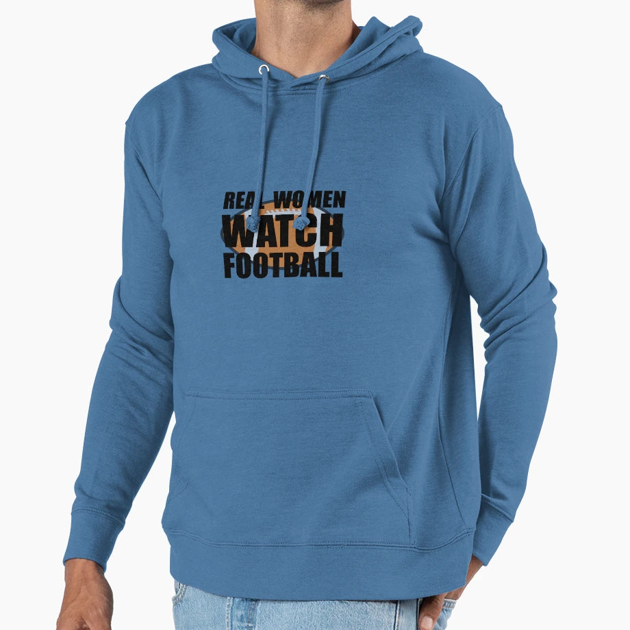 Real Football Hoodie - Aesthetic Graphic for Adults - T-Shirt, Sweatshirt, Hoodie