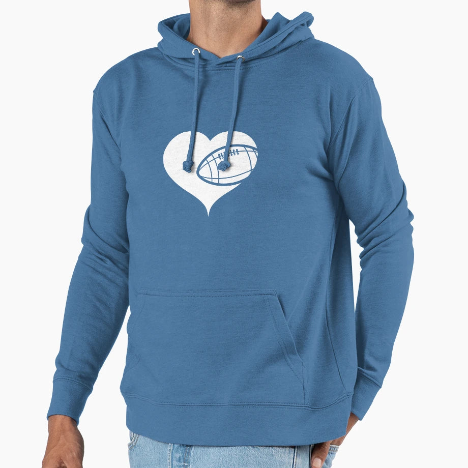 American Football Sports Hoodie - Fun Novelty Design Men Women - T-Shirt, Sweatshirt, Hoodie
