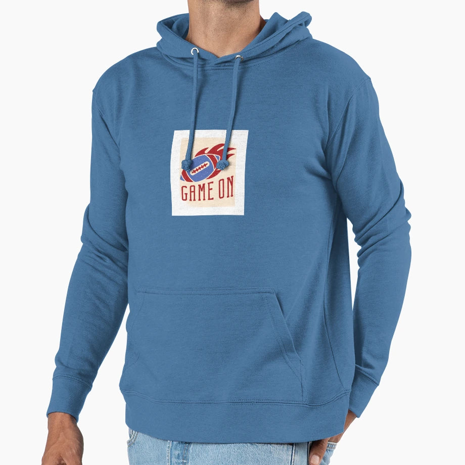 Fire Football Hoodie - Streetwear Style Unisex - T-Shirt, Sweatshirt, Hoodie