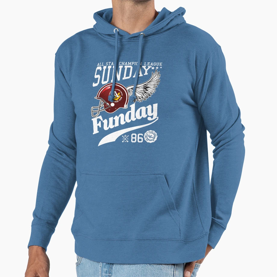 Sunday Funday Hoodie - Graphic Print for Adults - T-Shirt, Sweatshirt, Hoodie